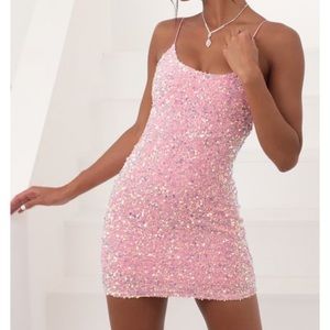 Pink sparkly dress